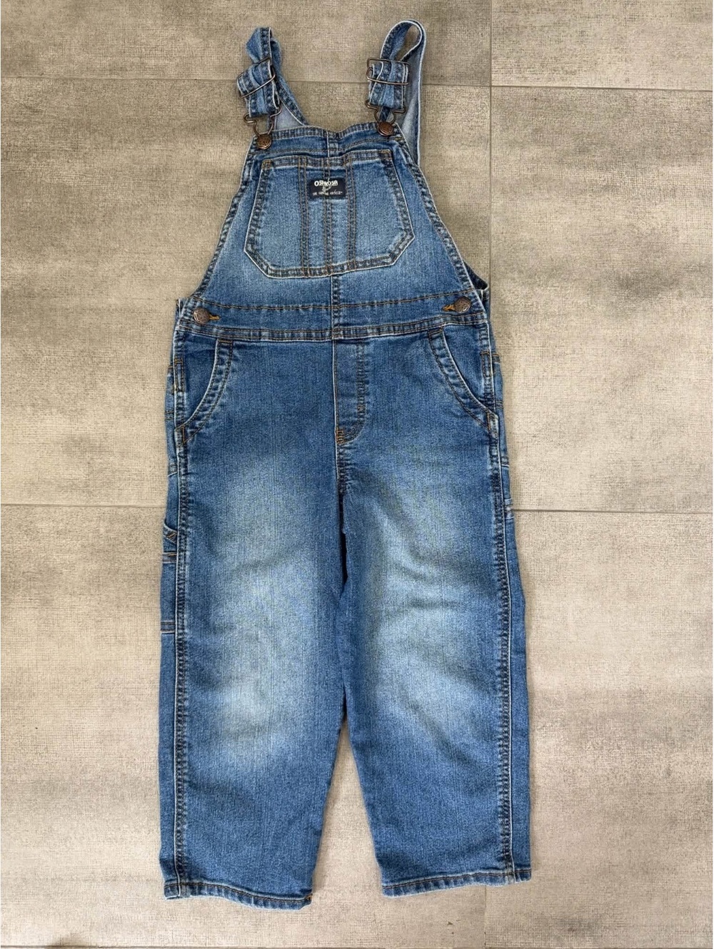 5T • OshKosh B'gosh Vestbak Denim Overalls Toddler Boys Girls Blue Jeans
